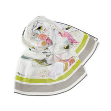 Load image into Gallery viewer, Pink and Yellow Flower Butterfly Scarf
