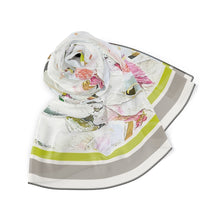 Load image into Gallery viewer, Pink and Yellow Flower Butterfly Scarf