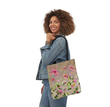 Load image into Gallery viewer, Pink Watercolor Floral Canvas Tote | Floral Tote Bag