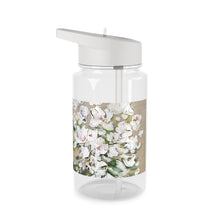 Load image into Gallery viewer, White Blossom Bouquet Tritan Water Bottle | Floral Spring Flowers
